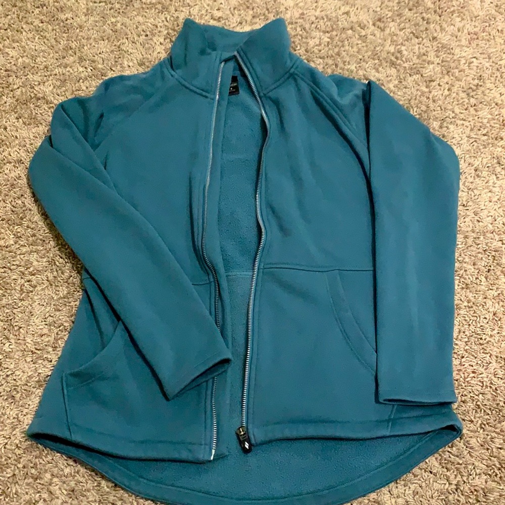Zipped up jacket